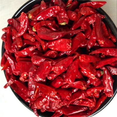 گلوله قرمز هوا خشک شده چیلی رنگ قرمز تیره با کلاه برای آشپزخانه ضروری