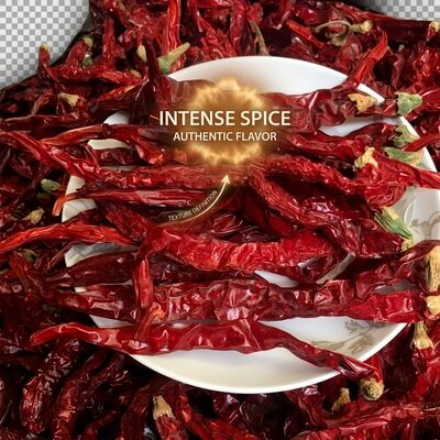 فلفل سرخ خشک شده طبیعی خشک شده 3-5 سانتی متری دانه های کوچک 5000-10000SHU صادرات درجه عمده فروشی